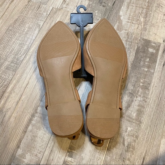 Torrid Faux Suede Blush Cream Flat Mule Shoe Sz 12 - Picture 5 of 5